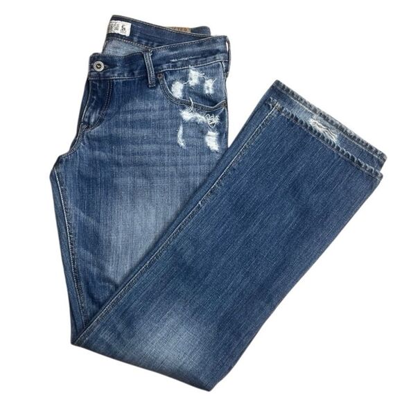 Hollister Denim - Hollister Classic Blue Denim Distressed Jeans Size 5 Short